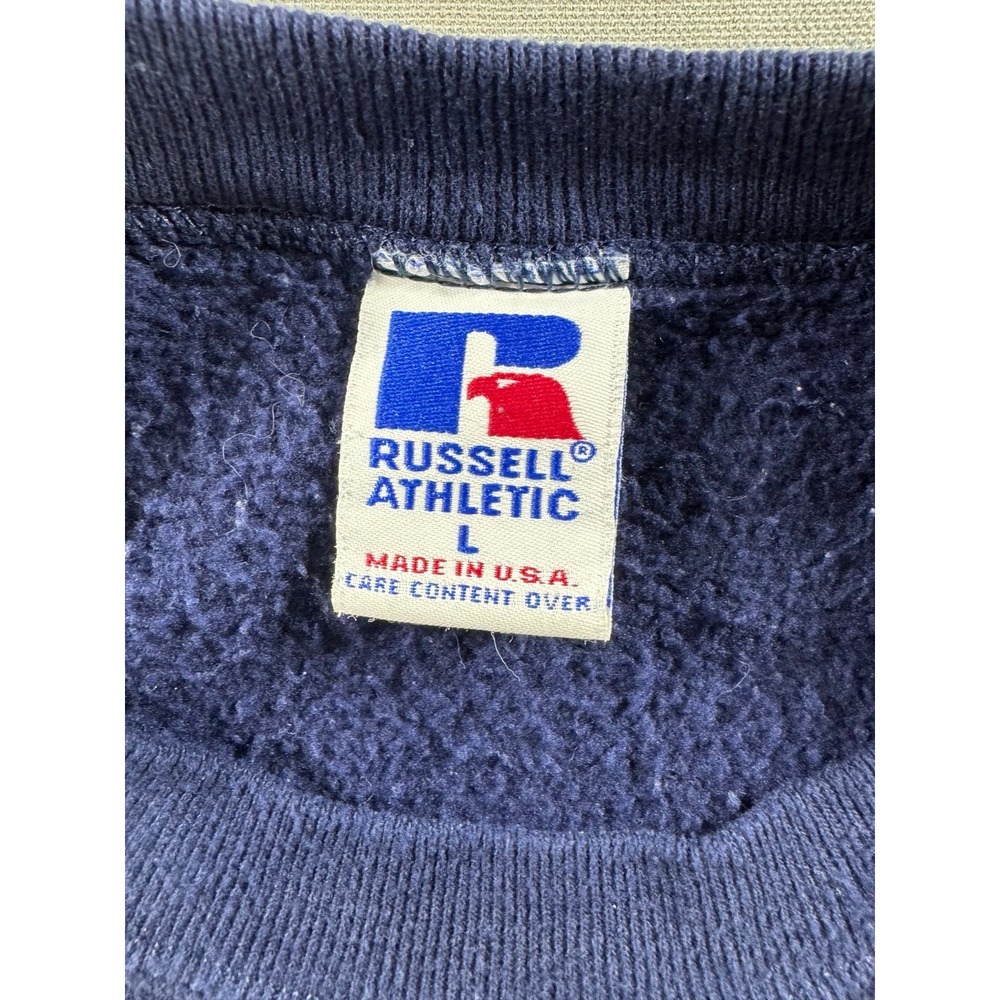 Made in USA 90s Vintage Russell Crewneck Blank Sweatshirt Sz L